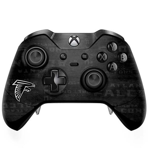 NFL Atlanta Falcons Black & White Xbox One Elite Controller Skin