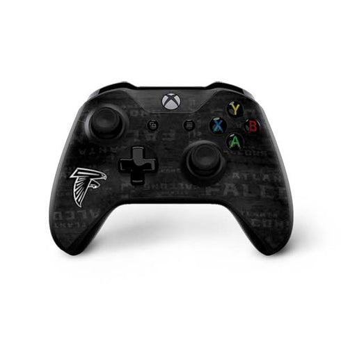 NFL Atlanta Falcons Black & White Xbox One X Controller Skin
