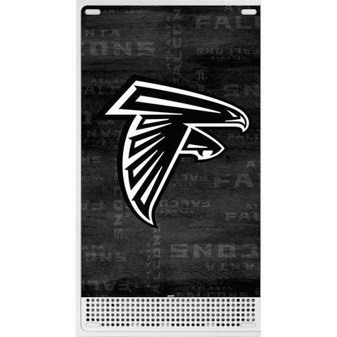 NFL Atlanta Falcons Black & White Xbox Series S Console Skin