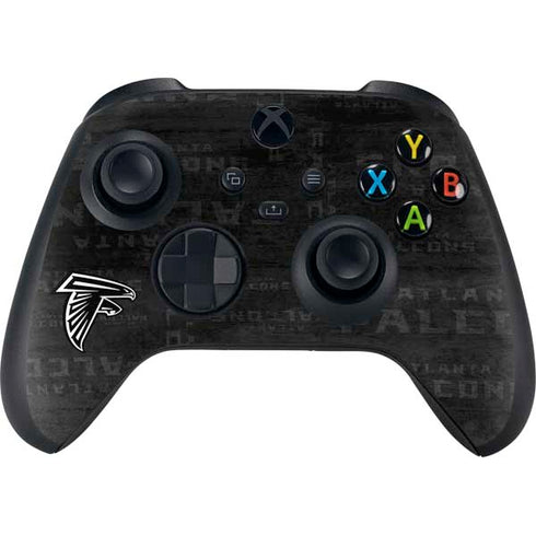 NFL Atlanta Falcons Black & White Xbox Series X Controller Skin