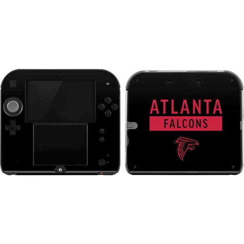 NFL Atlanta Falcons Black Performance Series Nintendo 2DS Skin