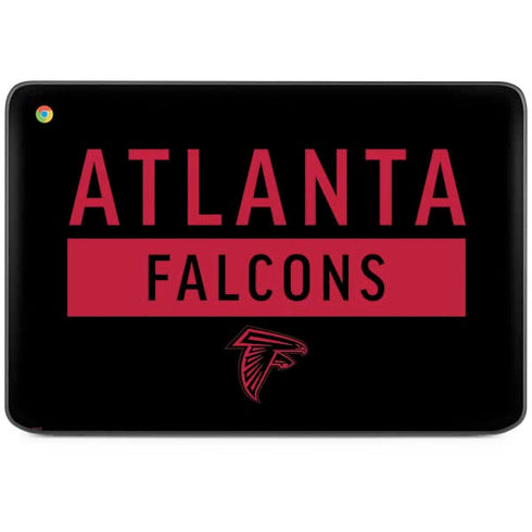 NFL Atlanta Falcons Black Performance Series HP Chromebook Skin