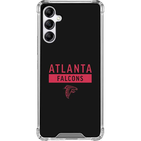 NFL Atlanta Falcons Black Performance Series Galaxy A14 5G Clear Case