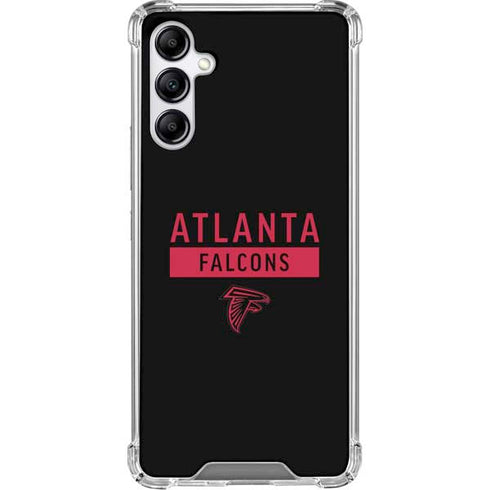 NFL Atlanta Falcons Black Performance Series Galaxy A15 5G Clear Case