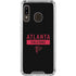 NFL Atlanta Falcons Black Performance Series Galaxy A30 Clear Case