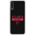 NFL Atlanta Falcons Black Performance Series Galaxy A50 Clear Case