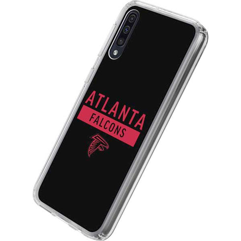 NFL Atlanta Falcons Black Performance Series Galaxy A50 Clear Case