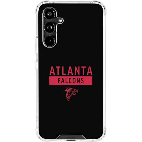 NFL Atlanta Falcons Black Performance Series Galaxy A54 5G Clear Case