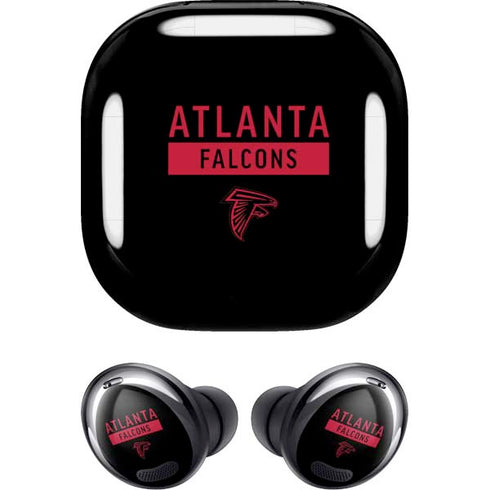 NFL Atlanta Falcons Black Performance Series Galaxy Buds Pro Skin