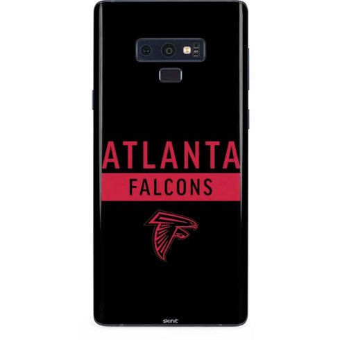 NFL Atlanta Falcons Black Performance Series Galaxy Note 9 Skin
