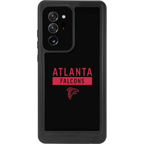 NFL Atlanta Falcons Black Performance Series Galaxy Note20 Ultra 5G Waterproof Case