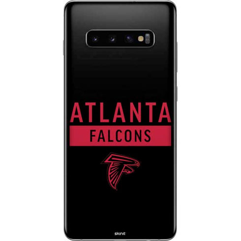 NFL Atlanta Falcons Black Performance Series Galaxy S10 Plus Skin