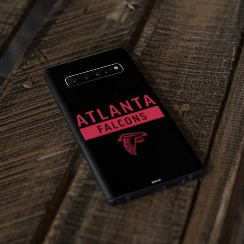 NFL Atlanta Falcons Black Performance Series Galaxy S10 Plus Skin