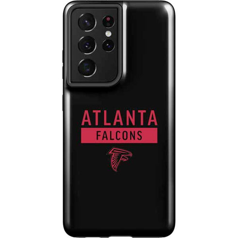 NFL Atlanta Falcons Black Performance Series Galaxy S21 Ultra 5G Pro Case