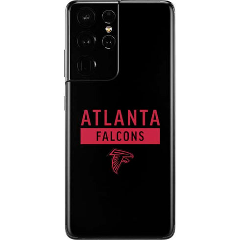 NFL Atlanta Falcons Black Performance Series Galaxy S21 Ultra 5G Skin
