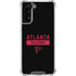 NFL Atlanta Falcons Black Performance Series Galaxy S22 Plus Clear Case