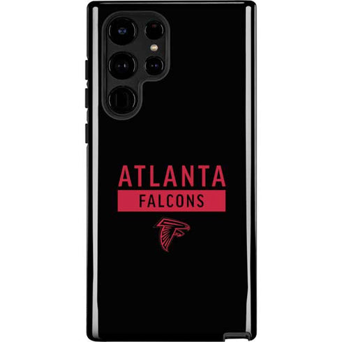NFL Atlanta Falcons Black Performance Series Galaxy S22 Ultra Pro Case