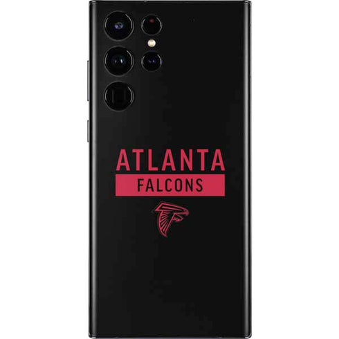 NFL Atlanta Falcons Black Performance Series Galaxy S22 Ultra Skin