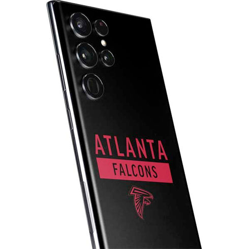 NFL Atlanta Falcons Black Performance Series Galaxy S22 Ultra Skin
