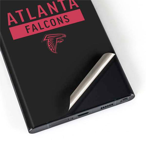 NFL Atlanta Falcons Black Performance Series Galaxy S22 Ultra Skin