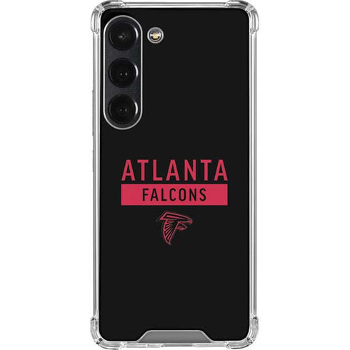 NFL Atlanta Falcons Black Performance Series Galaxy S23 Clear Case