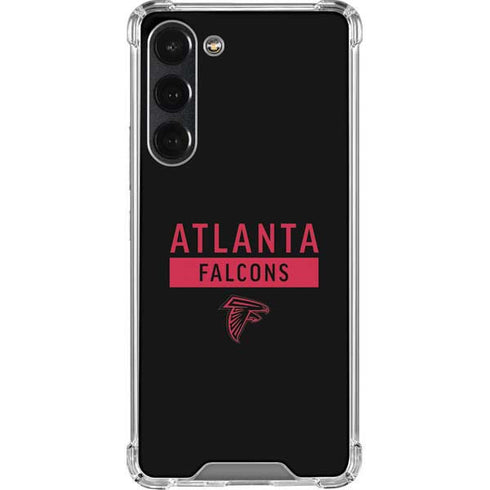 NFL Atlanta Falcons Black Performance Series Galaxy S23 Plus Clear Case
