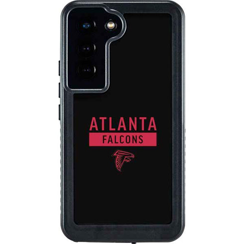 NFL Atlanta Falcons Black Performance Series Galaxy S23 Waterproof Case