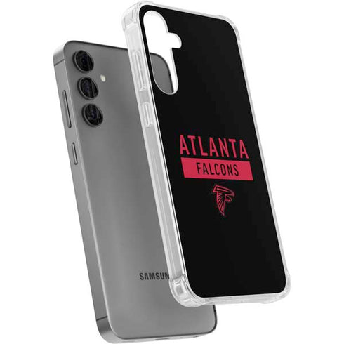 NFL Atlanta Falcons Black Performance Series Galaxy S24 Plus Clear Case