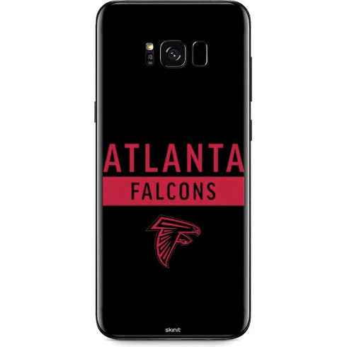 NFL Atlanta Falcons Black Performance Series Galaxy S8 Plus Skin