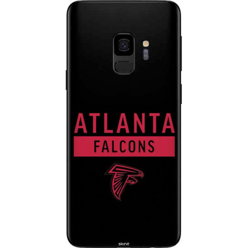NFL Atlanta Falcons Black Performance Series Galaxy S9 Skin