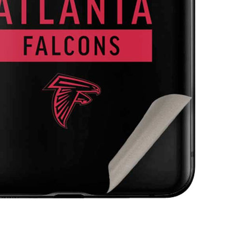 NFL Atlanta Falcons Black Performance Series Galaxy Z Flip Skin