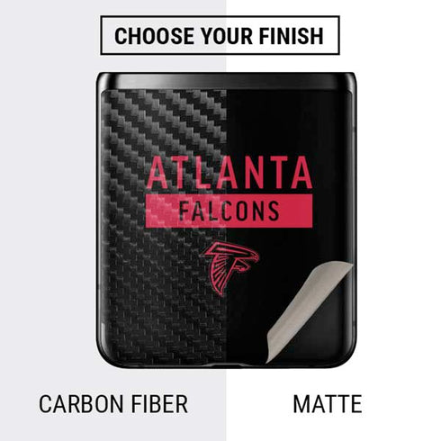 NFL Atlanta Falcons Black Performance Series Galaxy Z Flip Skin
