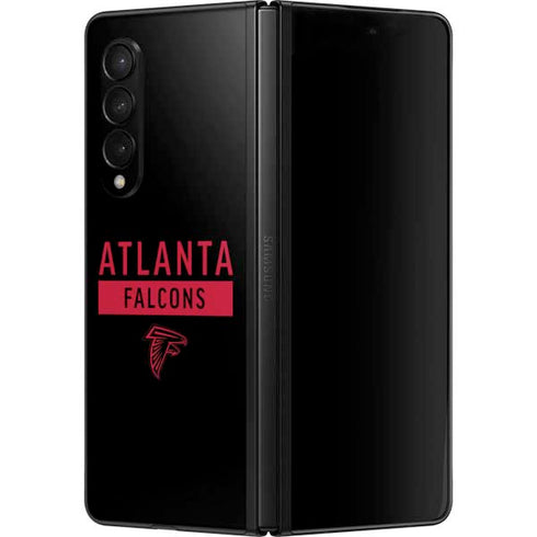 NFL Atlanta Falcons Black Performance Series Galaxy Z Fold3 5G Skin