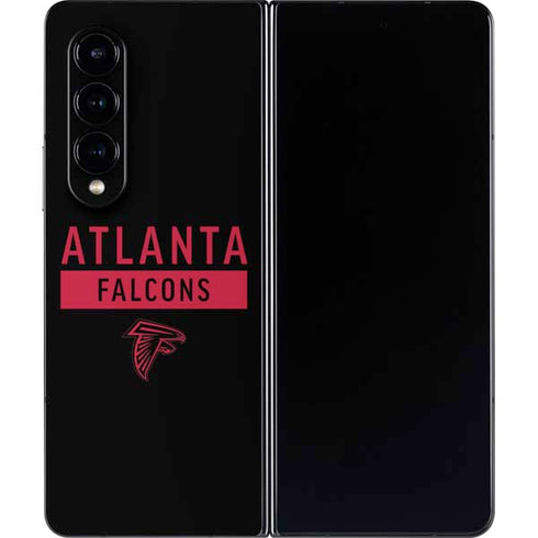 NFL Atlanta Falcons Black Performance Series Galaxy Z Fold4 5G Skin