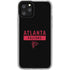 NFL Atlanta Falcons Black Performance Series iPhone 11 Pro Clear Case