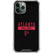 NFL Atlanta Falcons Black Performance Series iPhone 11 Pro Max Clear Case