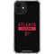 NFL Atlanta Falcons Black Performance Series iPhone 12 Clear Case