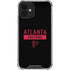 NFL Atlanta Falcons Black Performance Series iPhone 12 Clear Case
