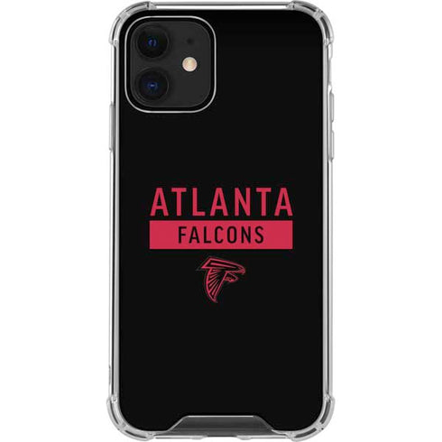 NFL Atlanta Falcons Black Performance Series iPhone 12 Mini Clear Case