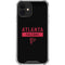 NFL Atlanta Falcons Black Performance Series iPhone 12 Mini Clear Case