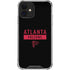 NFL Atlanta Falcons Black Performance Series iPhone 12 Mini Clear Case