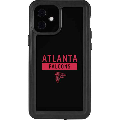 NFL Atlanta Falcons Black Performance Series iPhone 12 Mini Waterproof Case