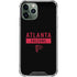 NFL Atlanta Falcons Black Performance Series iPhone 12 Pro Clear Case