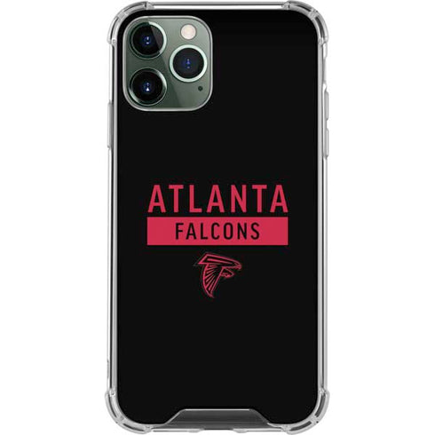 NFL Atlanta Falcons Black Performance Series iPhone 12 Pro Max Clear Case