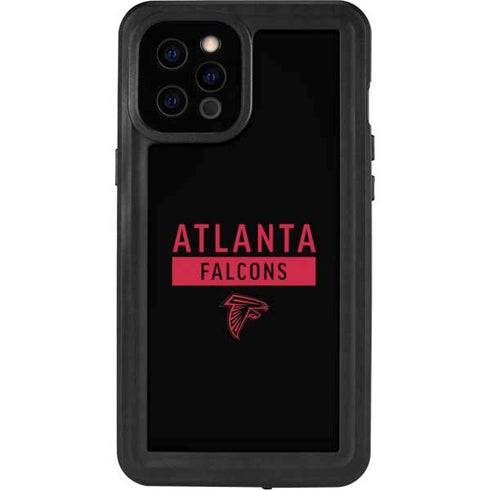 NFL Atlanta Falcons Black Performance Series iPhone 12 Pro Max Waterproof Case