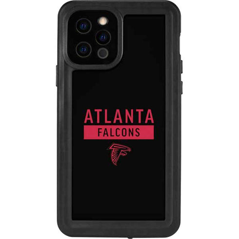 NFL Atlanta Falcons Black Performance Series iPhone 12 Pro Waterproof Case
