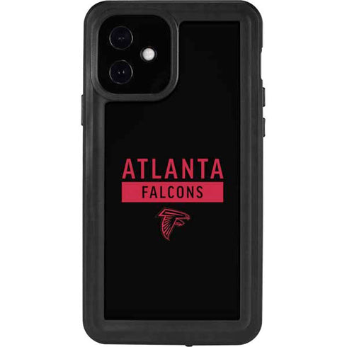 NFL Atlanta Falcons Black Performance Series iPhone 12 Waterproof Case