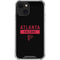 NFL Atlanta Falcons Black Performance Series iPhone 13 Mini Clear Case