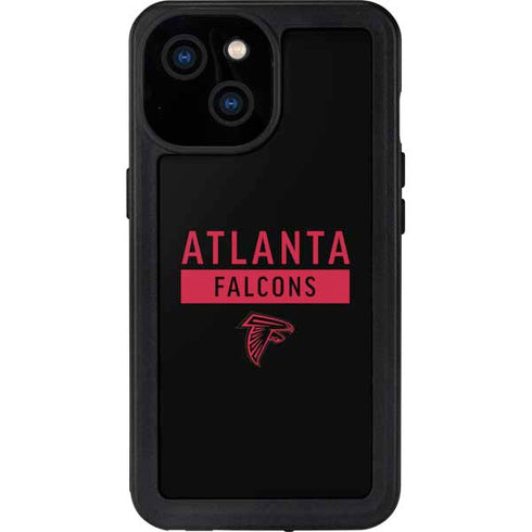 NFL Atlanta Falcons Black Performance Series iPhone 13 Mini Waterproof Case