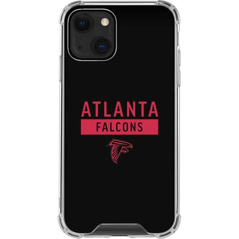 NFL Atlanta Falcons Black Performance Series iPhone 14 Clear Case